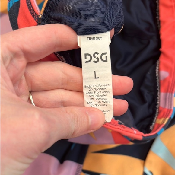 Colorful Tropical Print Activewear Set | DSG Sz L - Picture 4 of 5